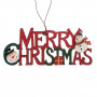 Χριστουγεννιάτικο Στολίδι Δέντρου Vintage Ξύλινη Επιγραφή &quotMerry Christmas&quot 13 cm