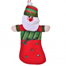 Χριστουγεννιάτικο Στολίδι Δέντρου Μπότα Κόκκινη Άγιος Βασίλης 22 cm