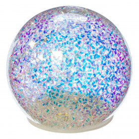 Χριστουγεννιάτικη Διακοσμητική Μπάλα Tinsel Κομφετί με Φως LED 8 cm