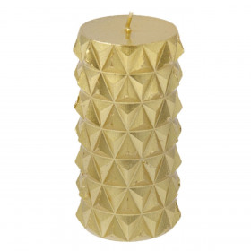 Κερί Κολώνα Χρυσό Σχέδιο 3D Διαμάντι 160 g