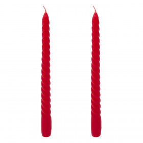 Σετ Κεριά Κηροπηγίου Κόκκινα Βενέτσια 2x25cm - 2 τμχ.