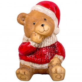 Χριστουγεννιάτικη Φιγούρα Αρκουδάκι 9 εκ.