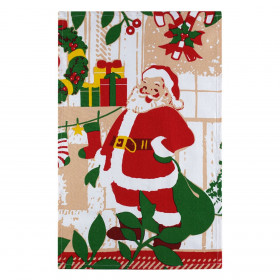 Χριστουγεννιάτικο Ποτηρόπανο Κουζίνας Βαμβακερό Άγιος Βασίλης 60x35cm Χριστουγεννιάτικο Ποτηρόπανο Κουζίνας Βαμβακερό Άγιος Βασίλης 60x35cm