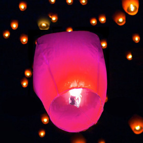 Φούξια Ιπτάμενο Φανάρι Χάρτινο 38x52x95 cm