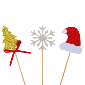 Χριστουγεννιάτικες Οδοντογλυφίδες - 18 τμχ.