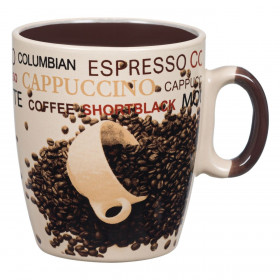 Κούπα Mini Κεραμική Κόκκοι Καφέ 230 ml