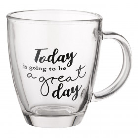 Κούπα Γυάλινη Οβάλ Διάφανη Today 310 ml 