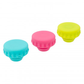 Πώμα Μπουκαλιού Σιλικόνη Χρωματιστό - 3 τμχ. Πώμα Μπουκαλιού Σιλικόνη Χρωματιστό - 3 τμχ.
