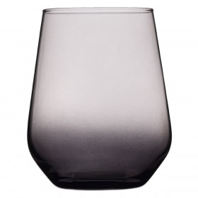 Ποτήρι Γυάλινο Κοντό Μαύρο Smoke 425 ml