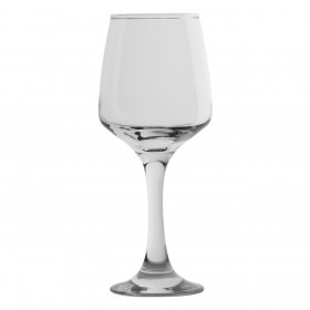 Ποτήρι Λευκού Κρασιού Γυάλινο Διάφανο Κολωνάτο 280 ml