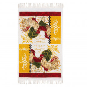 Πετσέτα Κουζίνας Βαμβακερή Εκρού Κόκορας 35x60 cm