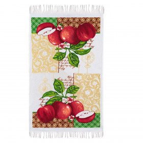 Πετσέτα Κουζίνας Βαμβακερή Εκρού Μήλα 35x60 cm