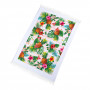 Πετσέτα Κουζίνας Βαμβακερή Τροπικά Λουλούδια Ανανάδες 35x60 cm 