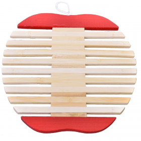 Βάση Σκευών Ξύλινο Μήλο 18 cm