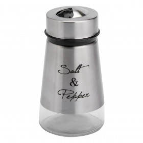 Αλατοπίπερο Γυάλινο &amp Μεταλλικό 5x9.5
