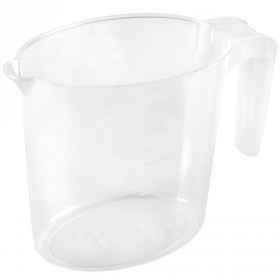 Δοσομετρητής - Μεζούρα Κανάτα Πλαστικός Διάφανος 1 lt