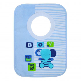 Σαλιάρα Περαστή Λαιμού Υφασμάτινη Σχέδιο Ελεφαντάκι 6 Μηνών