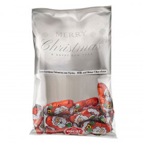 Χριστουγεννιάτικα Σοκολατάκια Γάλακτος &amp Υγείας Φιγούρες Άγιου Βασίλης 90g - Oscar