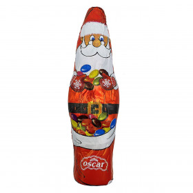 Χριστουγεννιάτικη Φιγούρα Άγιος Βασίλης με Σοκολάτα Γάλακτος και Κουφετάκια 75gr - Oscar