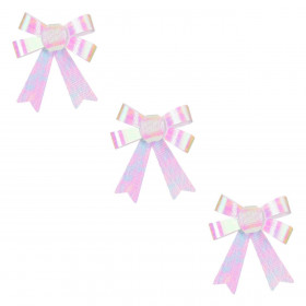 Χριστουγεννιάτικοι Διακοσμητικοί Φιόγκοι Λευκοί Ιριδίζοντες 14 cm - 3 τμχ. Χριστουγεννιάτικοι Διακοσμητικοί Φιόγκοι Λευκοί Ιριδίζοντες 14 cm - 3 τμχ.