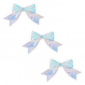 Χριστουγεννιάτικοι Διακοσμητικοί Φιόγκοι Λευκοί Ιριδίζοντες 15 cm - 3 τμχ. Χριστουγεννιάτικοι Διακοσμητικοί Φιόγκοι Λευκοί Ιριδίζοντες 15 cm - 3 τμχ.