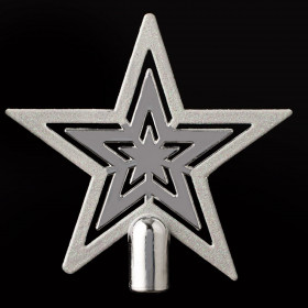 Χριστουγεννιάτικη Κορυφή Δέντρου Λευκό Ιριδίζον Αστέρι 17 cm Χριστουγεννιάτικη Κορυφή Δέντρου Λευκό Ιριδίζον Αστέρι 17 cm