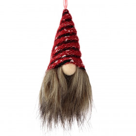 Στολίδι Χριστουγεννιάτικου Δέντρου Άγιος Βασίλης Gnome Κόκκινο Σκουφί Καφέ Γενειάδα 5x9cm Στολίδι Χριστουγεννιάτικου Δέντρου Άγιος Βασίλης Gnome Κόκκινο Σκουφί Καφέ Γενειάδα 5x9cm