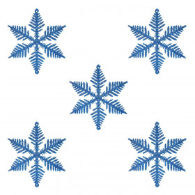 Σετ Χριστουγεννιάτικα Στολίδια Δέντρου Χιονονιφάδες Mπλε Glitter 10 cm - 5 τμχ. Σετ Χριστουγεννιάτικα Στολίδια Δέντρου Χιονονιφάδες Mπλε Glitter 10 cm - 5 τμχ.