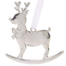 Χριστουγεννιάτικο Στολίδι Δέντρου Μεταλλικό Τάρανδος 8 cm