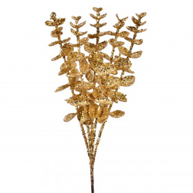Χριστουγεννιάτικο Διακοσμητικό Κλαδί Φτέρη Χρυσό 27 cm
