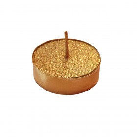 Χριστουγεννιάτικο Ρεσώ Χρυσό Στρας 3.5cm -  8 τμχ.