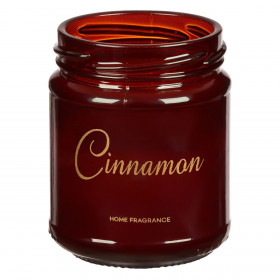 Κερί σε Βαζάκι Κόκκινο Άρωμα Κανέλα 5.5x7.5cm