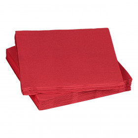 Χαρτοπετσέτες Κόκκινες 40x40cm - 20 τμχ.