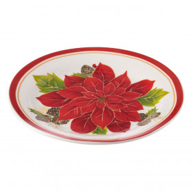 Χριστουγεννιάτικο Πιάτο Γλυκού Πορσελάνη Αλεξανδρινό 15cm