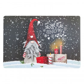 Χριστουγεννιάτικο Σουπλά Άγιος Βασίλης Gnome Κεριά 43x28cm Χριστουγεννιάτικο Σουπλά Άγιος Βασίλης Gnome Κεριά 43x28cm