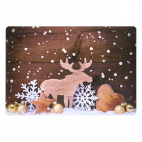 Χριστουγεννιάτικο Σουπλά Ξύλινα Στολίδια Τάρανδος 43x28cm Χριστουγεννιάτικο Σουπλά Ξύλινα Στολίδια Τάρανδος 43x28cm