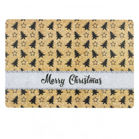 Χριστουγεννιάτικο Σουπλά Χρυσό Έλατα Merry Christmas 43x28cm Χριστουγεννιάτικο Σουπλά Χρυσό Έλατα Merry Christmas 43x28cm