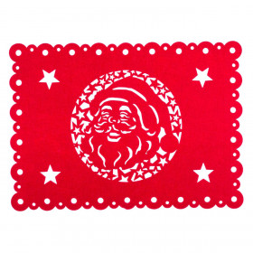 Χριστουγεννιάτικο Σουπλά Τσόχινο Κόκκινο Άγιος Βασίλης 30x42cm Χριστουγεννιάτικο Σουπλά Τσόχινο Κόκκινο Άγιος Βασίλης 30x42cm