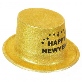 Χριστουγεννιάτικο Καπέλο &quotHappy New Year&quot Χρυσό