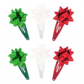 Κλιπ Μαλλιών Χριστουγεννιάτικα Φιόγκοι Δώρου 5 cm - 6 τμχ. Κλιπ Μαλλιών Χριστουγεννιάτικα Φιόγκοι Δώρου 5 cm - 6 τμχ.