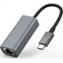 Powertech PTH-044 USB-C Αντάπτορας Δικτύου για Ενσύρματη σύνδεση Ethernet