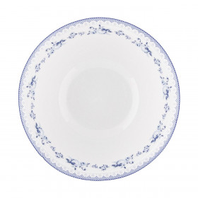 Μπολ Σερβιρίσματος Πορσελάνη Λευκό Μπλε Τριαντάφυλλα  450 ml