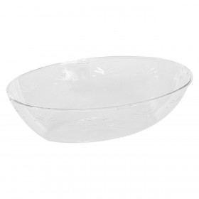 Πιατέλα Πλαστική Διάφανη Οβάλ 29x18.5x8.5 cm