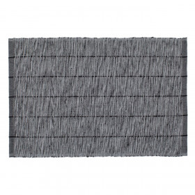 Σουπλά Βαμβακερό Γκρι Ανάγλυφη Ρίγα 42x30 cm