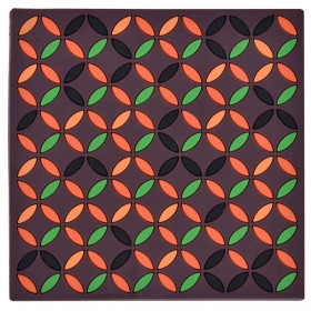 Σουβέρ Λάστιχο με Πολύχρωμο Σχέδιο 10x10 cm