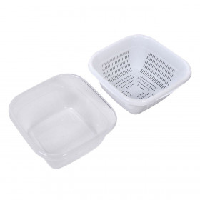 Σουρωτήρι - Λεκάνη Πλαστικό Λευκό 16x16x8 cm