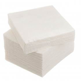 Χαρτοπετσέτες Λευκές 28x28 cm - 110 τμχ.