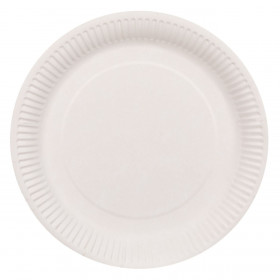 Πιάτα Οικολογικά Ανακυκλώσιμα Λευκά 23 cm - 10 τμχ.