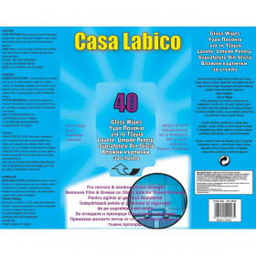 Υγρά Μαντηλάκια Τζαμιών Casa Labico - 40 τμχ.