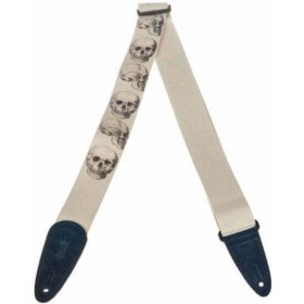 "Levys MC8LCD 2"" Pure Cotton Guitar Strap SkullsΚωδικός: MC8LCD-002 " Levys MC8LCD 2" Pure Cotton Guitar Strap SkullsΚωδικός: MC8LCD-002